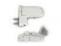 Петля дверная ELEMENTIS. Цвет: белый. Высота наплава двери: 15-20 мм. - Наши окна - магазин готовых пластиковых окон и дверей