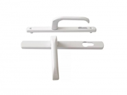 Нажимной гарнитур 25/92 с возвратной ручкой, белый - Наши окна - магазин готовых пластиковых окон и дверей