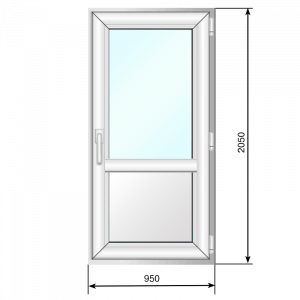 Дверь входная 950*2050 Rehau 70 - Наши окна - магазин готовых пластиковых окон и дверей