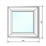 Окно ПВХ 600*600, глухое, стеклопакет двухкамерный - Наши окна - магазин готовых пластиковых окон и дверей